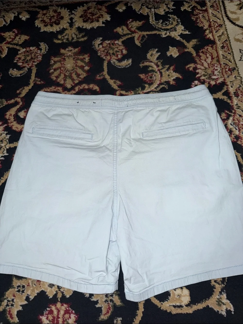 Men's Light Blue Shorts - Drawstring Waist